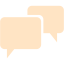 bisque speech bubble 3 icon