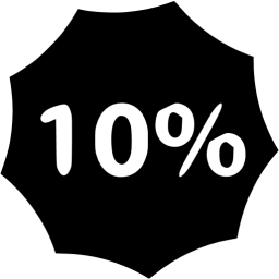 10 percent badge icon