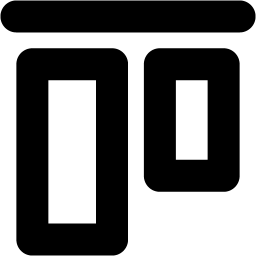 Black Align Top Icon Free Black Align Icons