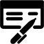 black check book icon