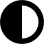 black contrast icon