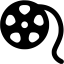 black film reel icon