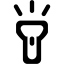 black flashlight icon