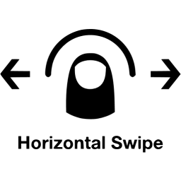 horizontal swipe 2 icon