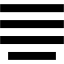 black justify center icon