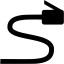 black network cable icon