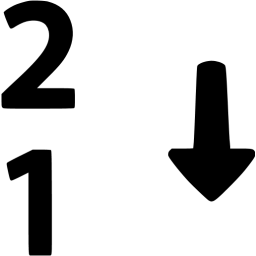 numerical sorting 2 icon