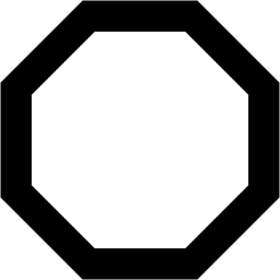 octagon outline icon