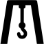 black overhead crane icon