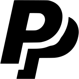 paypal logo black and white png