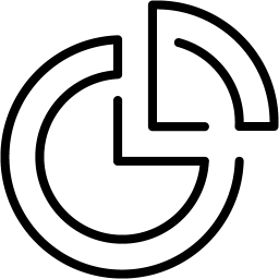 pie chart 4 icon