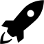 black rocket icon