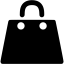 black shopping bag icon