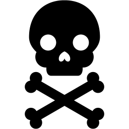 Black toxic icon - Free black sign icons