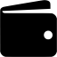 black wallet icon