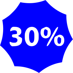 30 percent badge icon