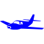 blue airplane icon