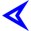 blue arrow 100 icon