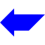 blue arrow 116 icon