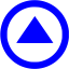 blue arrow 159 icon