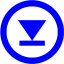 blue arrow 224 icon