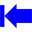 blue arrow 75 icon