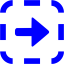 blue arrow right 7 icon