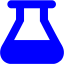 blue beaker icon