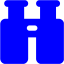 blue binoculars icon