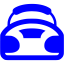 blue boombox icon