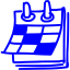 blue calendar icon