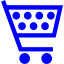 blue cart 13 icon