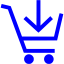 blue cart 20 icon