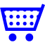 blue cart 22 icon