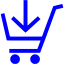 blue cart 32 icon