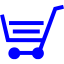 blue cart 36 icon