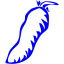 blue chili pepper 2 icon