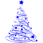 blue christmas 17 icon