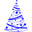 blue christmas 24 icon