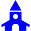 blue church icon