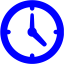 blue clock icon