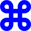 blue command icon