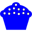 blue cupcake 5 icon