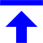 blue data transfer upload icon