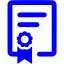 blue diploma icon