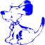 blue dog 9 icon