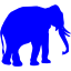 blue elephant icon