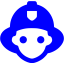 blue fireman icon