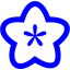 blue flower icon