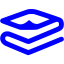 blue foil space blanket icon